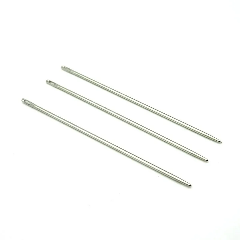 Round Head Hand Sewing Leather Needle Smooth Small Eye Large Small Handmade Leather Goods Wax Thread Sewing Tool Needle