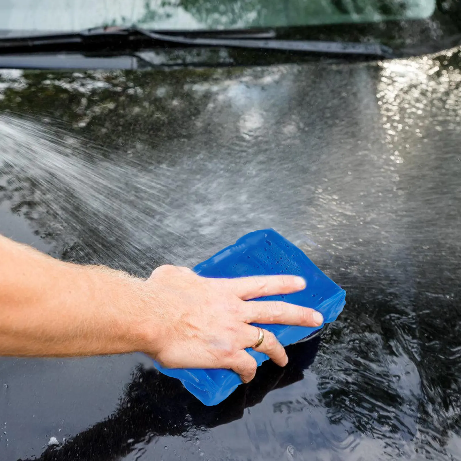 Automotive Clay Bar for Car Detailing Cleaning Tool Removes Contaminants from Paint Surface Safe Non Scratch Compact Design