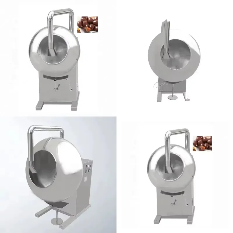 Industrial Sale Commercial Automatic Sugar Coated Gummy Bear Candy Coating Chocolate Small Peanut Burger Coating Machine for