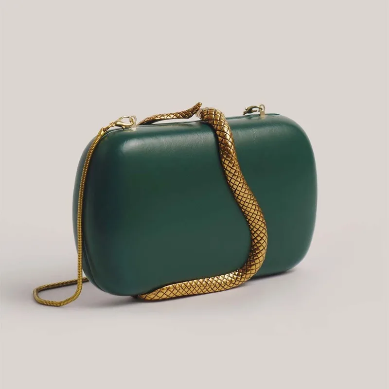 PU Clutch Snake Bag Crossbody Bags for Women Shoulder Bags Fashionable Designer Bag Dinner Bag Purse and Handbags Bolsos Mujer image 4