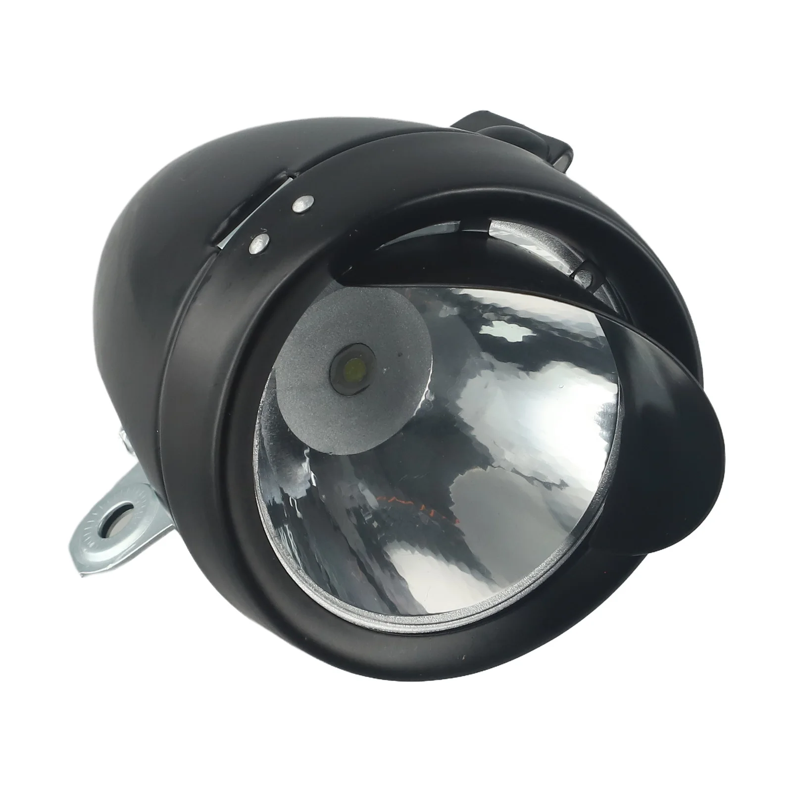 Mountain Bike Front Headlight Brim Retro Beach High Lumen Long-range Metal Black 1LED Riding Equipment Replace Parts