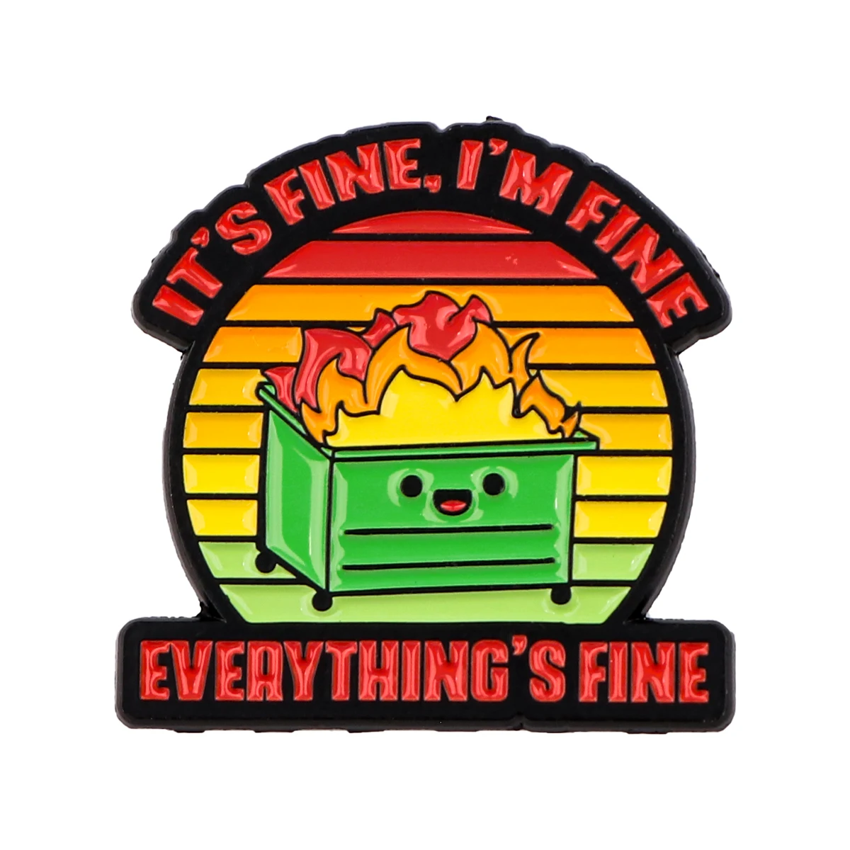 Innovative Quotation Enamel Pin Funny Brooches Bag Lapel Pin Holiday Badge Backpack Decoration Jewelry Gift for Kids Friends