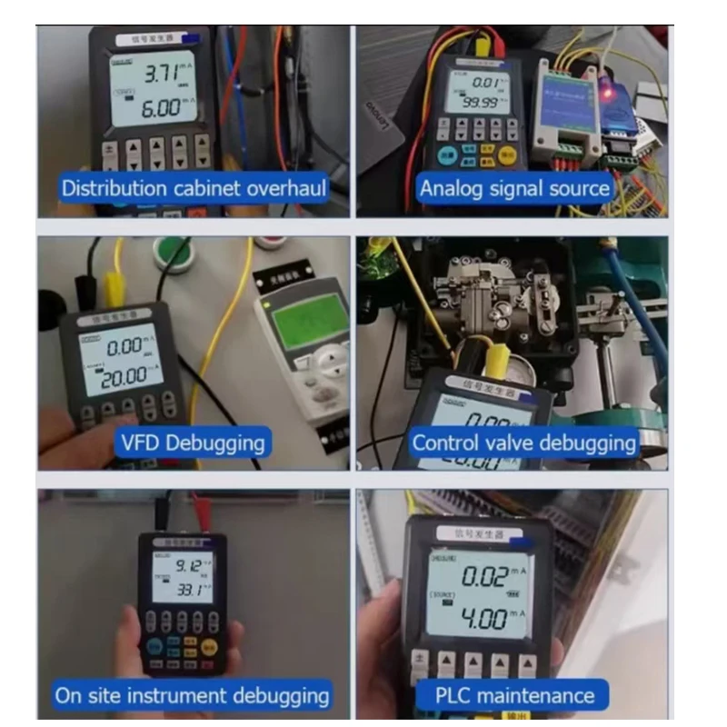 Source Signal Generator Adjustable Current Voltage 0-10V Simulator 4-20mA sinal Sources Transmitter Calibrator