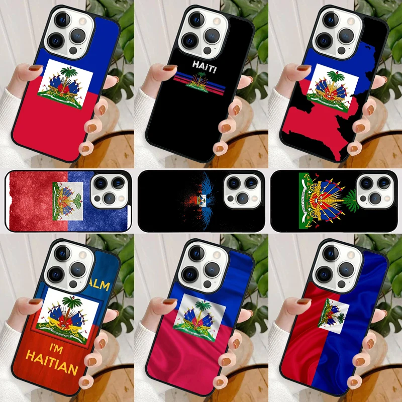 Haiti Haitian Flag Phone Case For iPhone 16 15 SE2020 14 Max 6 7 8 Plus 11 12 13 Pro Max Mini Phone Cover coque