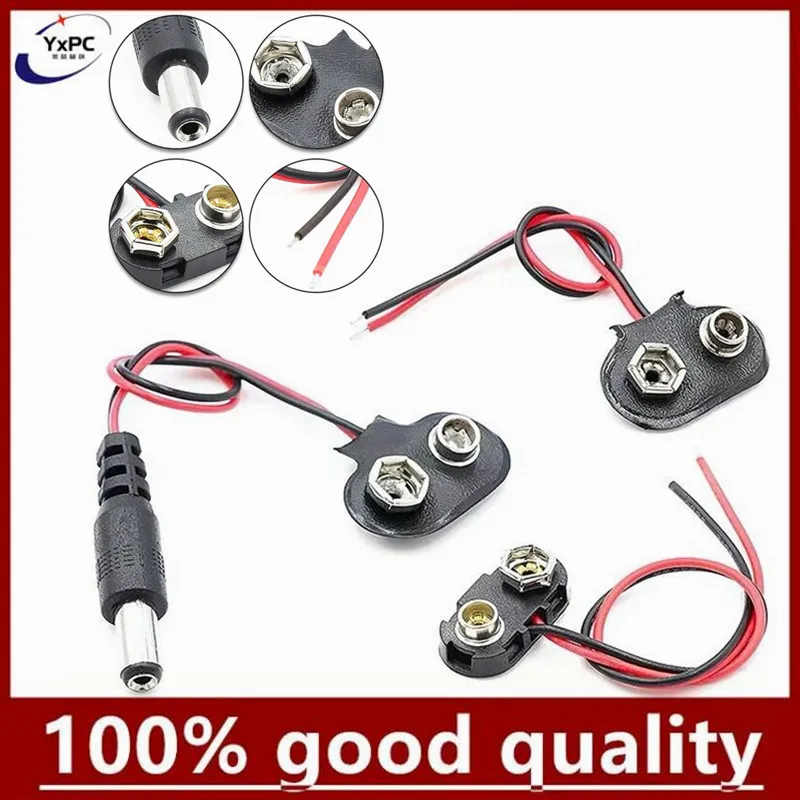 5pcs DC 9V Battery button power plug for Arduino Mega 2560 DUE DC3.5 Female power converter 1280 UNO R3 132 9V battery buckle