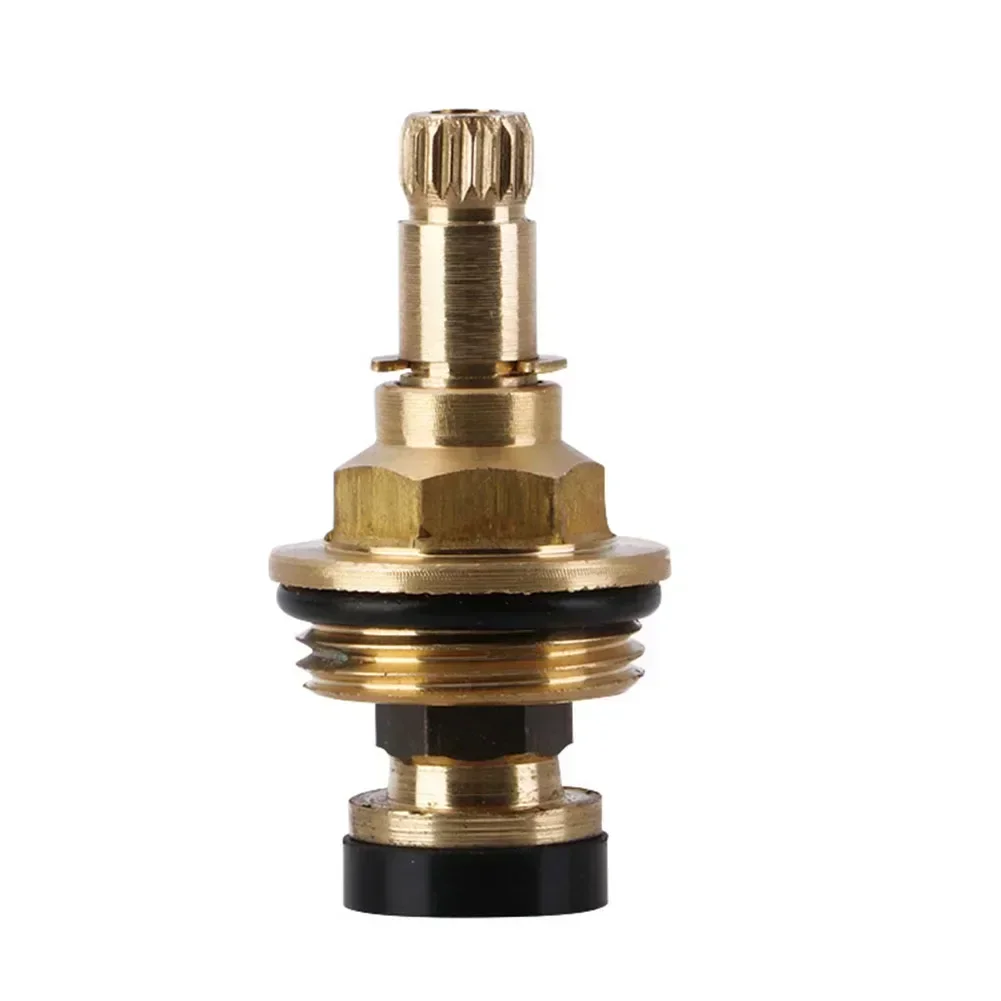 Brass Faucet Tap Valve Spool Faucet Cartridge Hot And Cold Water Spool G1/2 20 Tooth Cartridge Valves Bathroom Accessories