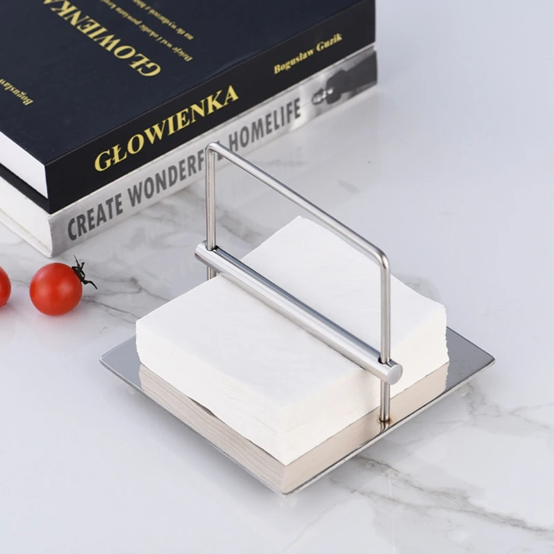 Napkin Shelf Anti Fall Large Capacity Tissue Bracket Pressing Paper Fixing Dropshipping