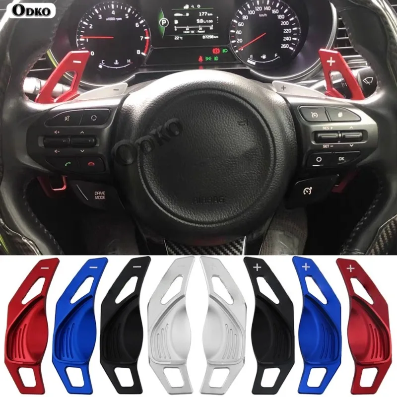 

For Kia K5 2014 model Car Interior Accessories Aluminum Alloy Car Steering Wheel Gear Shifters Paddle Shift Extension