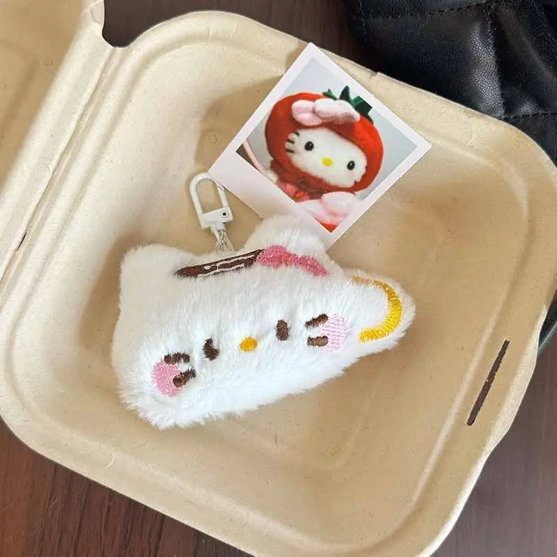 Urocze zawieszki Hello Kitty, pluszowe zabawki Kawaii Sanrio, słodkie breloczki z kreskówkowym kotem Kt, anime, prezenty urodzinowe dla uczniów, zabawki.