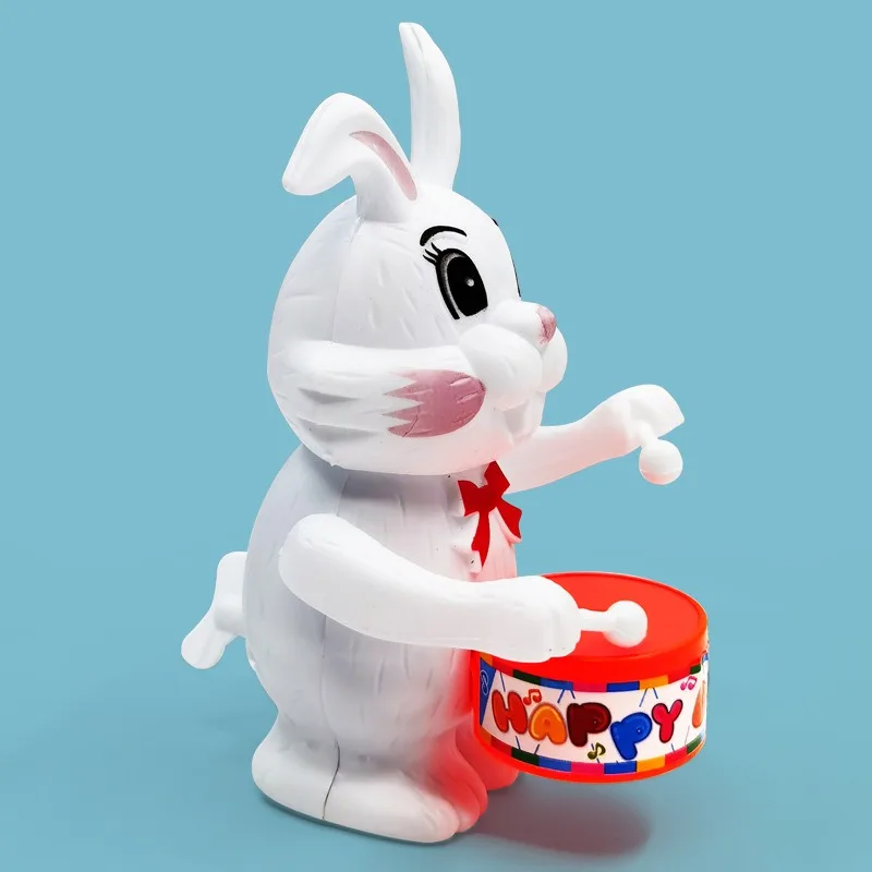 Kaninchen Trommeln Uhrwerk Aufziehbare Neuheit Spielzeug für Kinder Cartoon Lustiges Spiel Pädagogische Kinder Geburtstag Kindertagsgeschenk