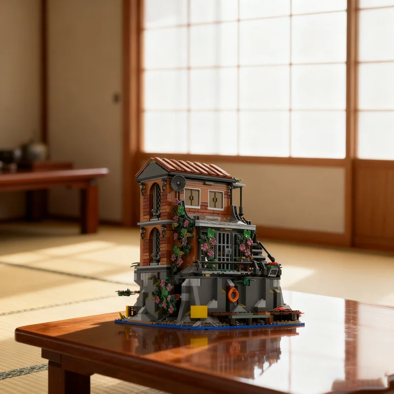 1313pcs MOC Modular Buildings Secret Agent's Home - Riviera Extension Model Toy Building Blocks Architecture Christmas Gift Idea