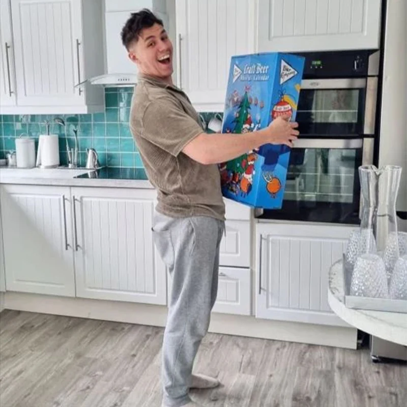 2025Manufacturing Custom Beer Advent Calendar Box 24 Day Wholesale Paper Cardboard Beer Box Packaging - Image 3