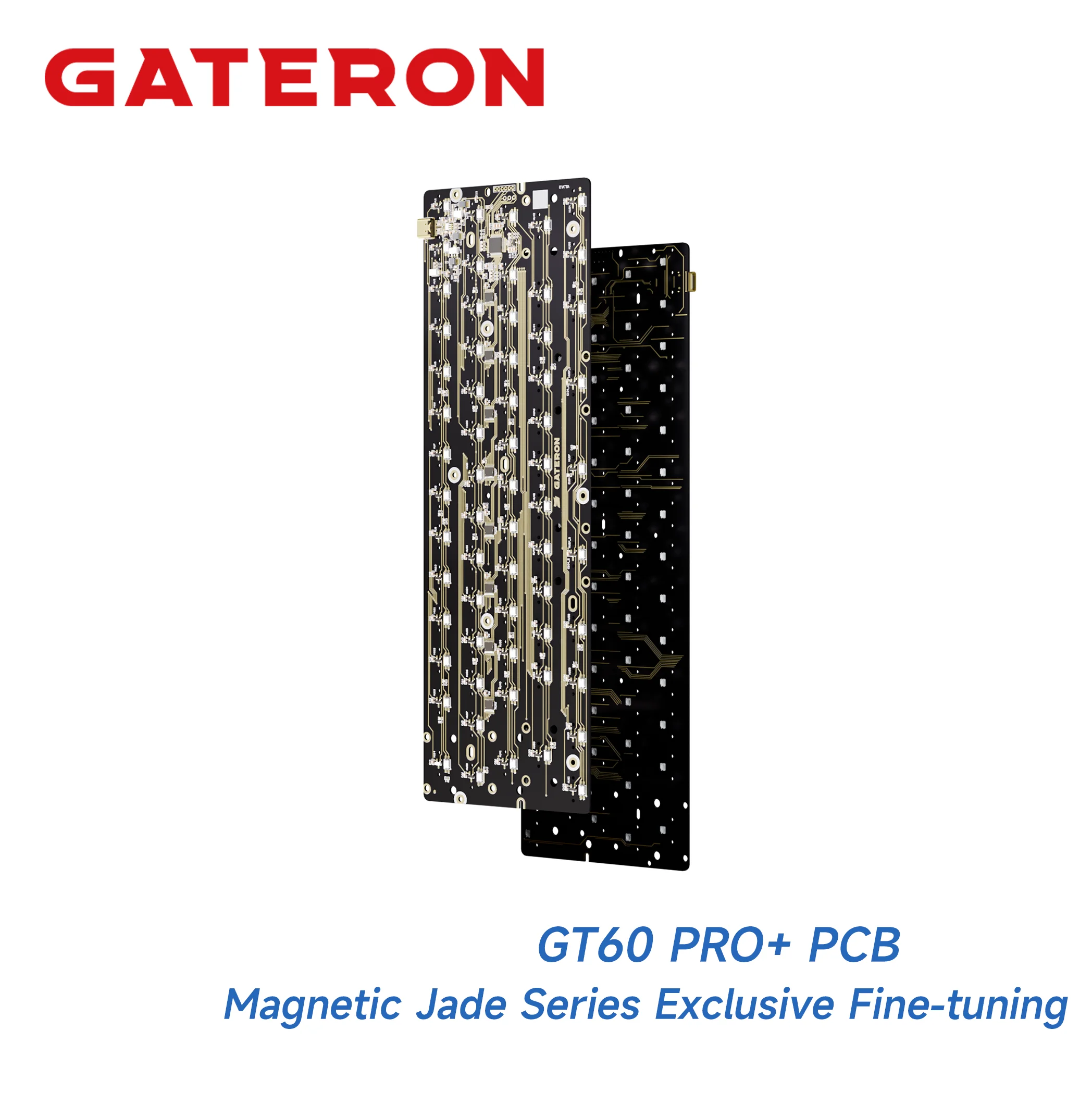 GATERON GT60 PRO+ Magnetic Keyboard PCB for 60% Layout, Magnetic GATERON GT60 PRO+ Magnetic Keyboard PCB for 60% Layout, Magnetic