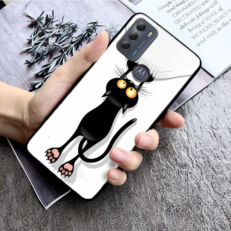 

Black Cat Phone Case for Motorola Moto Edge 50 40 Pro 40 30 Ultra Neo G Power G Stylus G Play E32 E20 E40