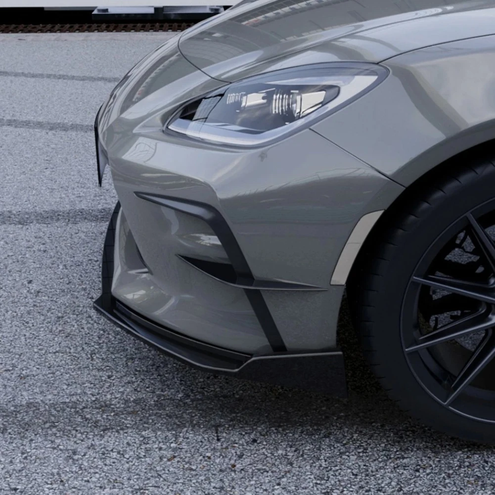 

Воздухозаборники для переднего бампера, глянцевые черные, для улучшения внешнего вида автомобиля, спортивный дизайн, простая установка, идеальная совместимость