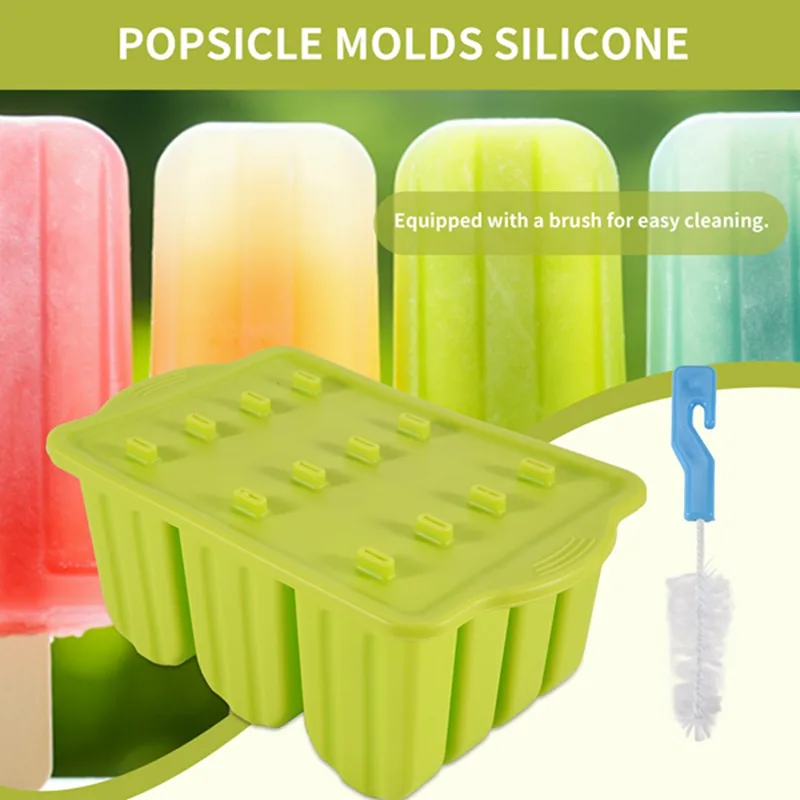 A01F-силиконовая форма для мороженого, форма для мороженого для мороженого DIY, с 50 шт., палочки для мороженого, палочки для мороженого, палочки для мороженого, палочки для мороженого