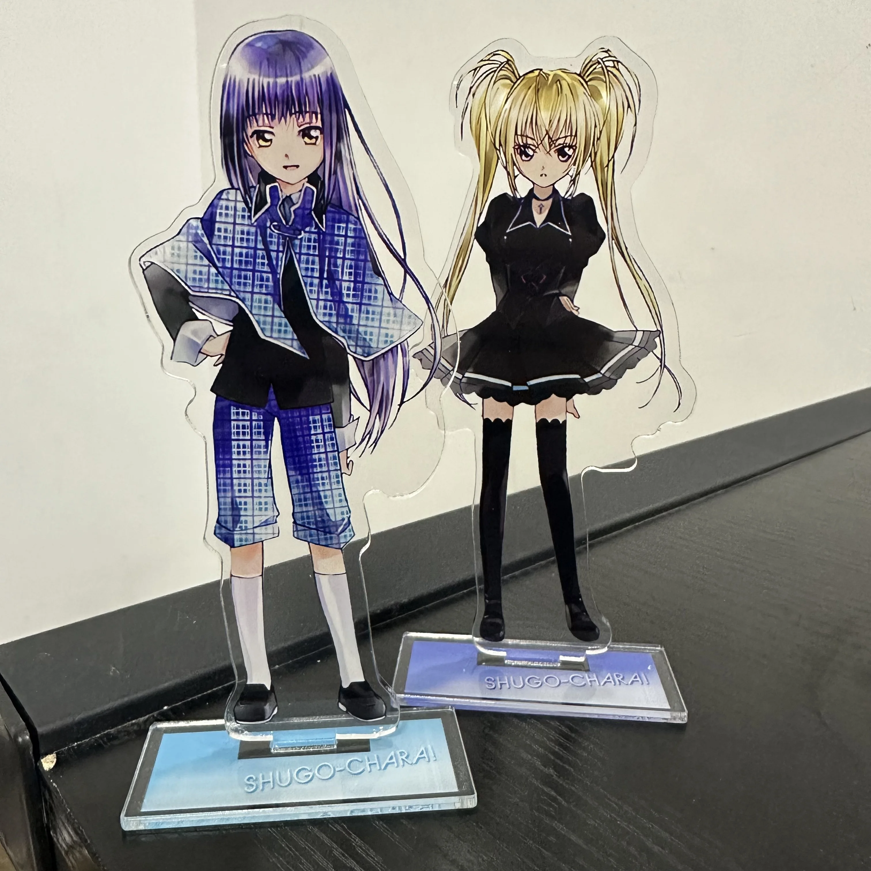 15 CENTIMETRI Anime Shugo Chara Figure Hinamori Amu Tsukiyomi Ikuto Cosplay Acrilico Del Basamento Modello Piastra Scrivania Decor In Piedi Segno