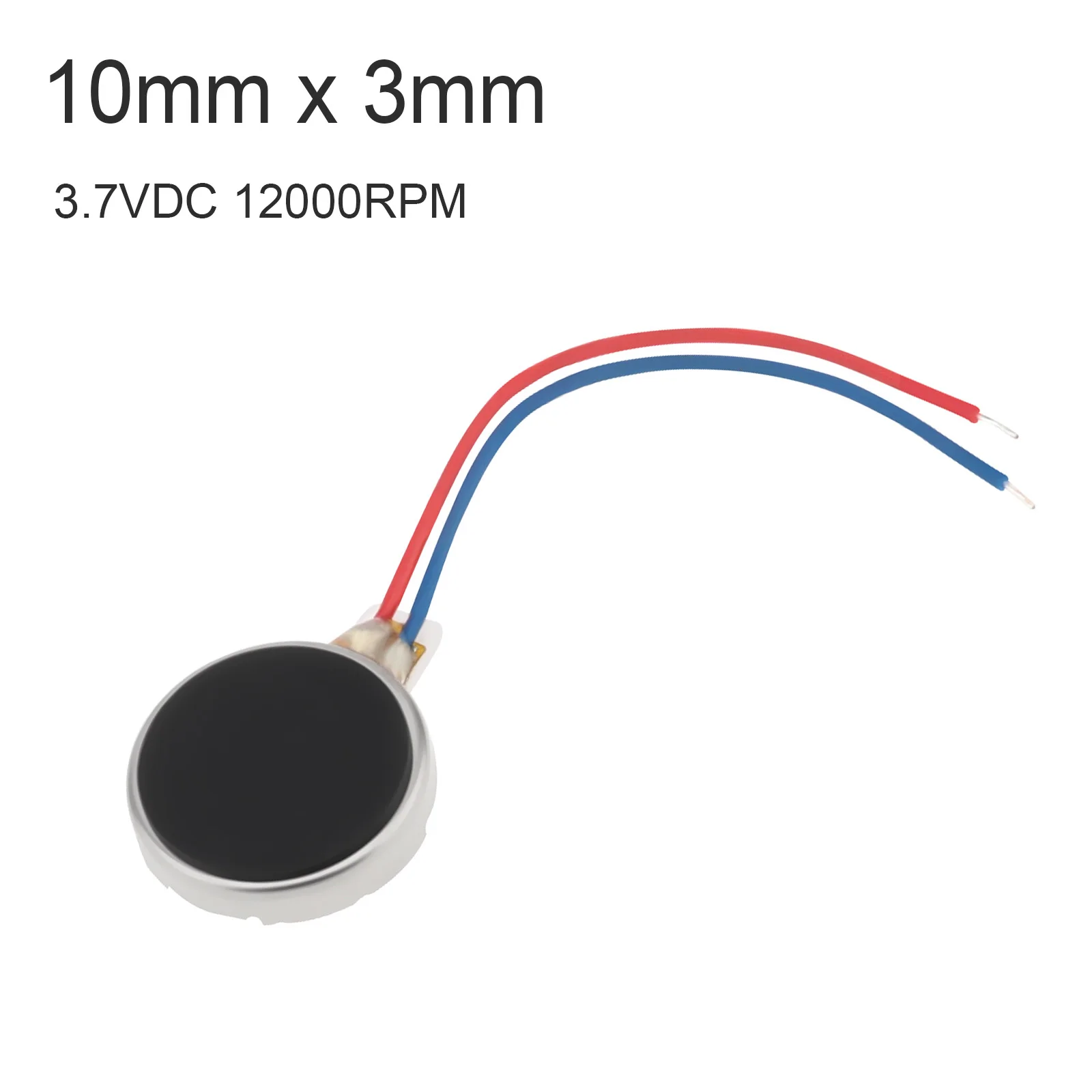 10 X 3mm Mini Vibration Motor DC3.7V 12000RPM Micro DC Vibration Motor for Mobile Phone / Tablet Computer / Household Appliances