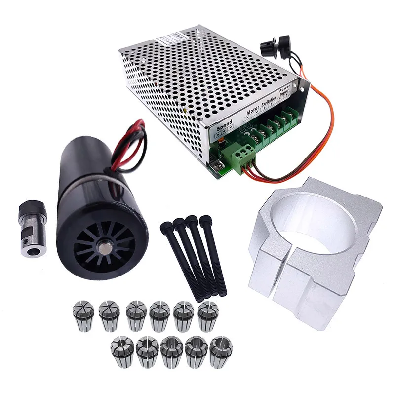 

48V 300W Dc Spindle Set 0~60VDC Adjustable speed Governor Power Supply both 110VAC & 220VAC for Engraving machine