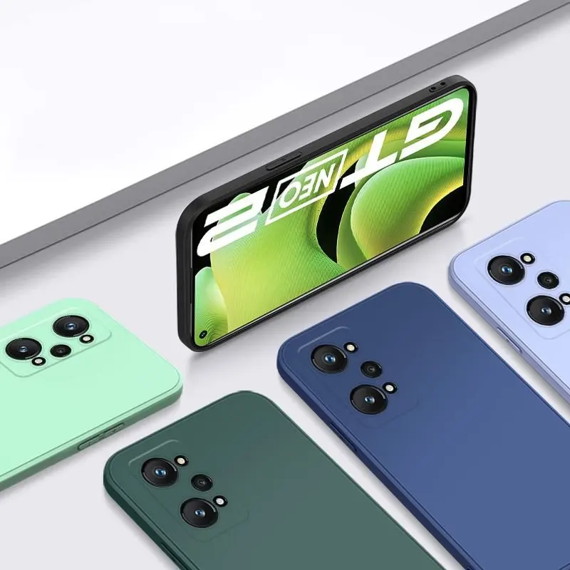For Realme 9 Pro Case For Realme 9 10 Pro Plus 9i Cover Funda Soft TPU Original Liquid Silicone Phone Bumper For Realme 9 Pro