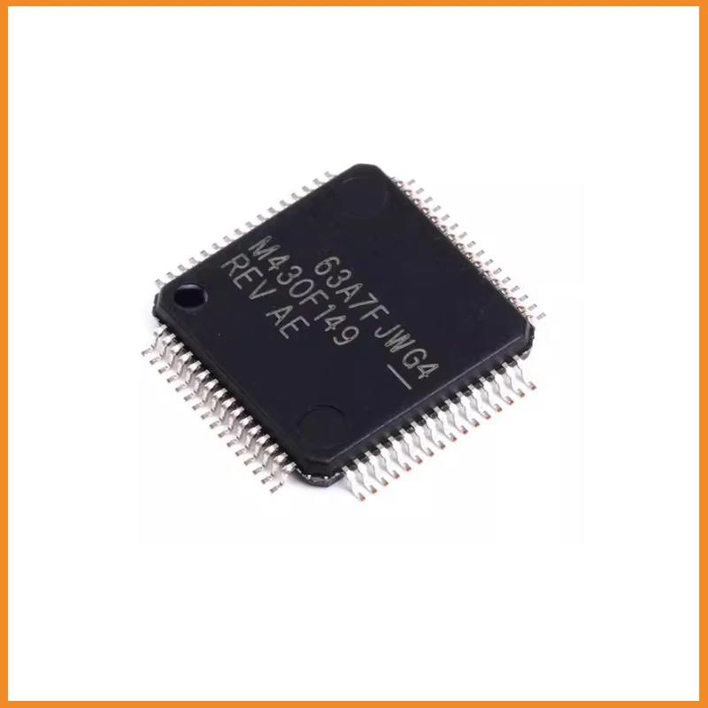 5Pcs/Lot  New Original  MSP430F149IPMRG4  MSP430F149 Microcontroller IC 16-Bit 8MHz 60KB (60K x 8 + 256B) FLASH 64-LQFP (10x10)