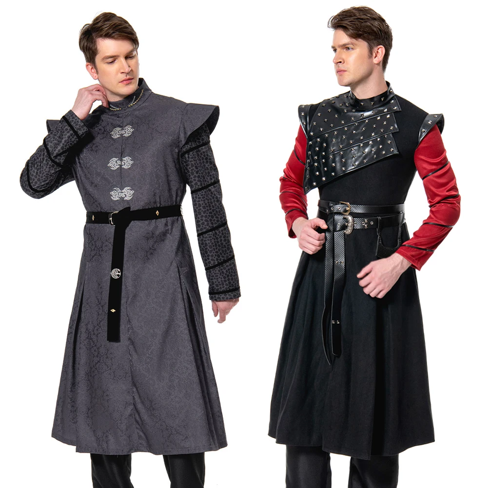 Disfraz Medieval de Demonio, Túnica de Fantasía, Traje de Batalla, Disfraz de Dragón de TV, Disfraz de Casa, Disfraz de Halloween para Hombres, Trajes de Rol