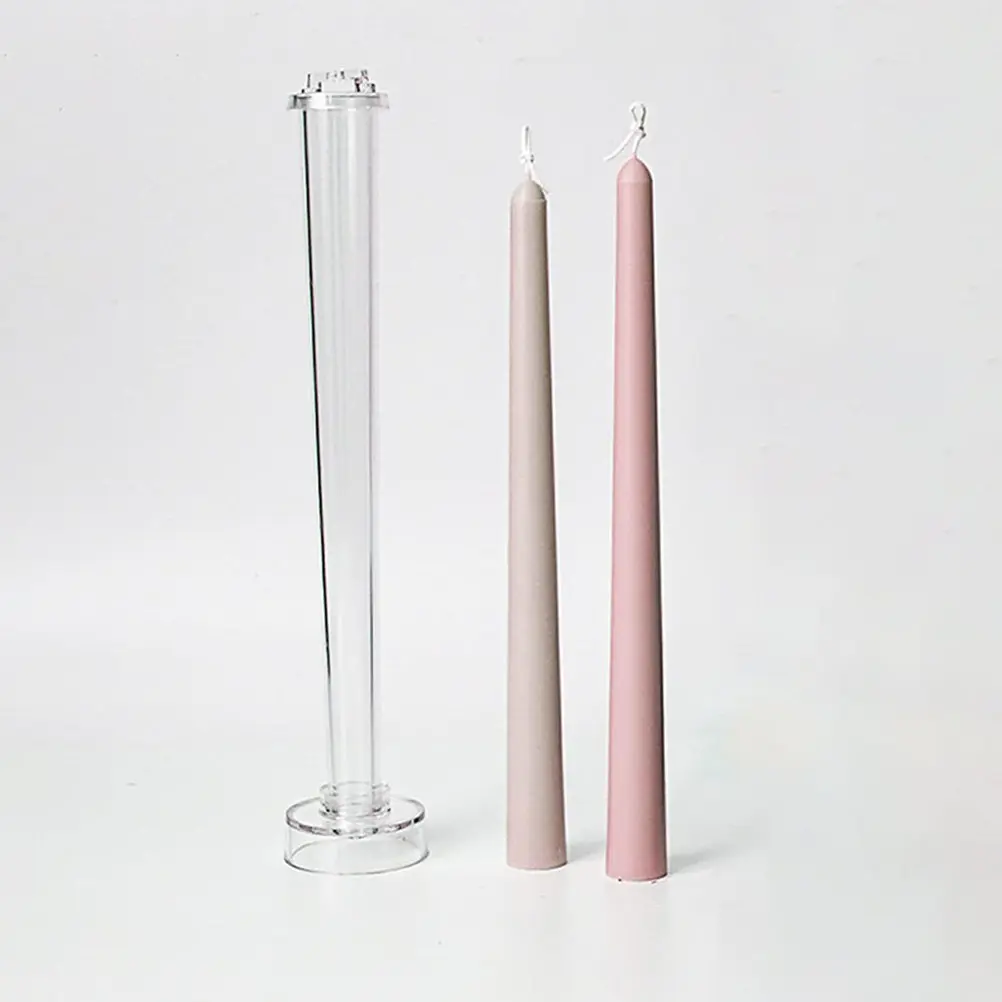 3 Pcs Mold for Candles Creative Taper Casting Candlestick Epoxy Silicone Molds Making Craft