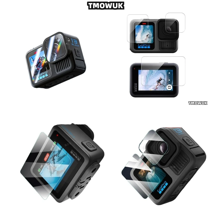 

For GoPro Hero 13 Anti Glare Privacy Screen Protector - Tempered Glass 9H Scratch Resistant Full Cover