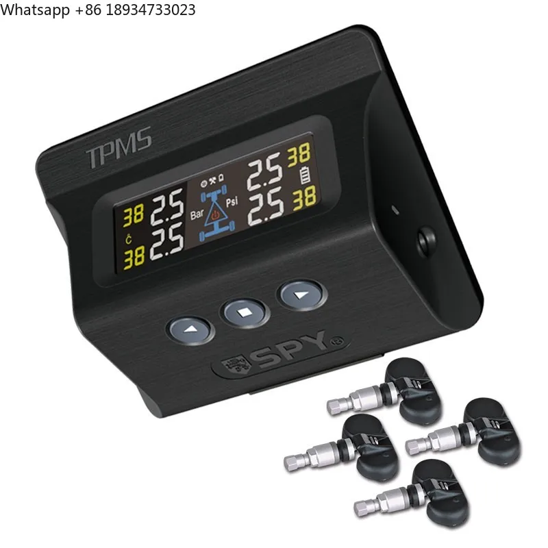 SPY Hot Selling Solar Power Car Tpms Tire Pressure Monitoring System TPMS Tire Pressure Sensors