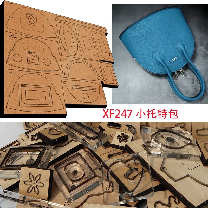 New Japan Steel Blade Wooden Die Small Tote Bag Leather Craft Punch Hand Tool Cut Knife Mould XF247