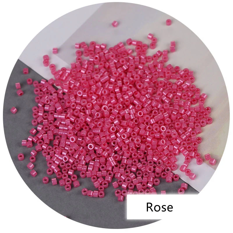 1200pcs 2mm Mini Glass Beads 12/0 Uniform Loose Spacer Beads For Needlework DIY Jewelry Making Accessories