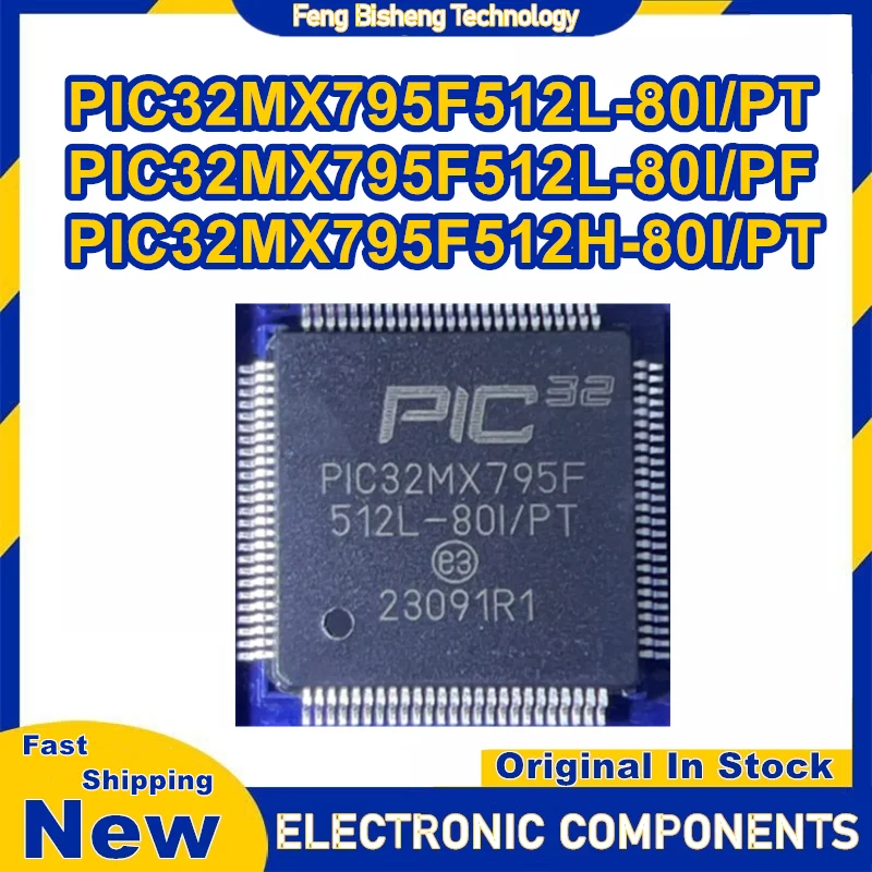 PIC32MX795F512L-80I/PT PIC32MX795F512L-80I/PF PIC32MX795F512H-80I/PT PIC32MX795F512L PIC32MX795F512H TQFP IC Chip New in stock