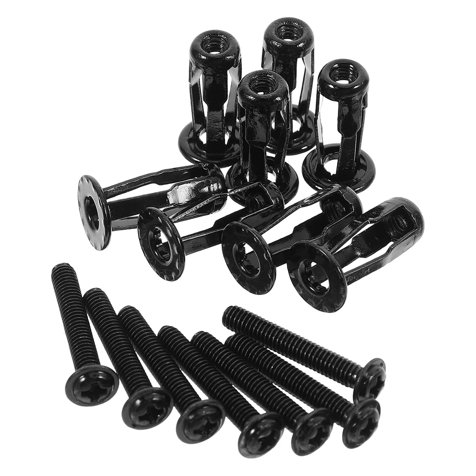 

10Pcs Petal Expansion Screw Nut Set M4 Threaded Inserts Hollow Lightweight for Metal Wall Screws Hardware Kit