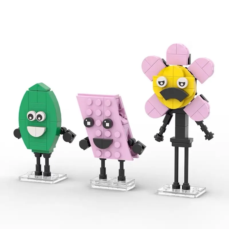 MOC Character Dolls Building Block Kit Model Assembly  Famous Animation Series Desktop Ornaments DIY Puzzle Toys Christmas Gift