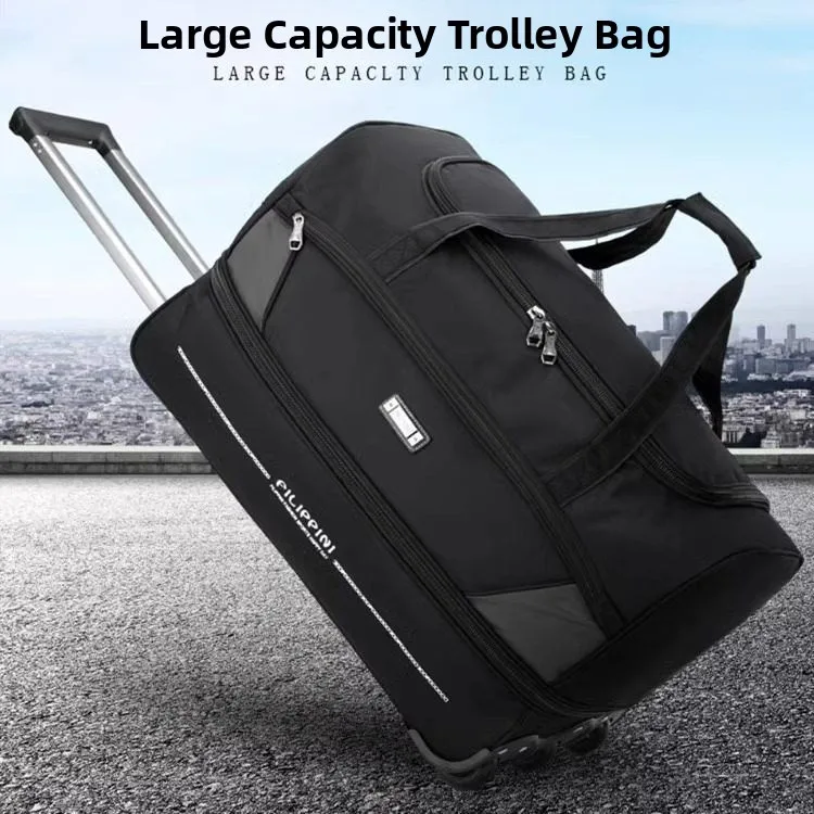 

Большая дорожная сумка на колесах с ручкой, расширяемая, для молодежи, для хранения одеял в общежитии, ручная кладь