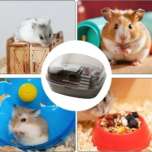 Lồng ngôi nhà trong suốt cho Gerbil, vui vẻ và tương tác, bánh xe tập thể dục, chuột đồng, người lùn, chuột đồng, chuột, guinea, lợn 8 Bán hàng địa hình chính cho Hamster - №7