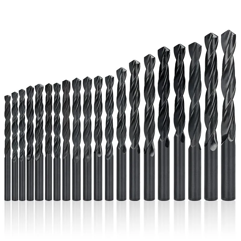 CMCP 10 stücke 1,6-14mm HSS Bohrer Bit Nitrid Beschichtung Twsit Bohrer für Holz Metalwoerking Bohren Loch cutter