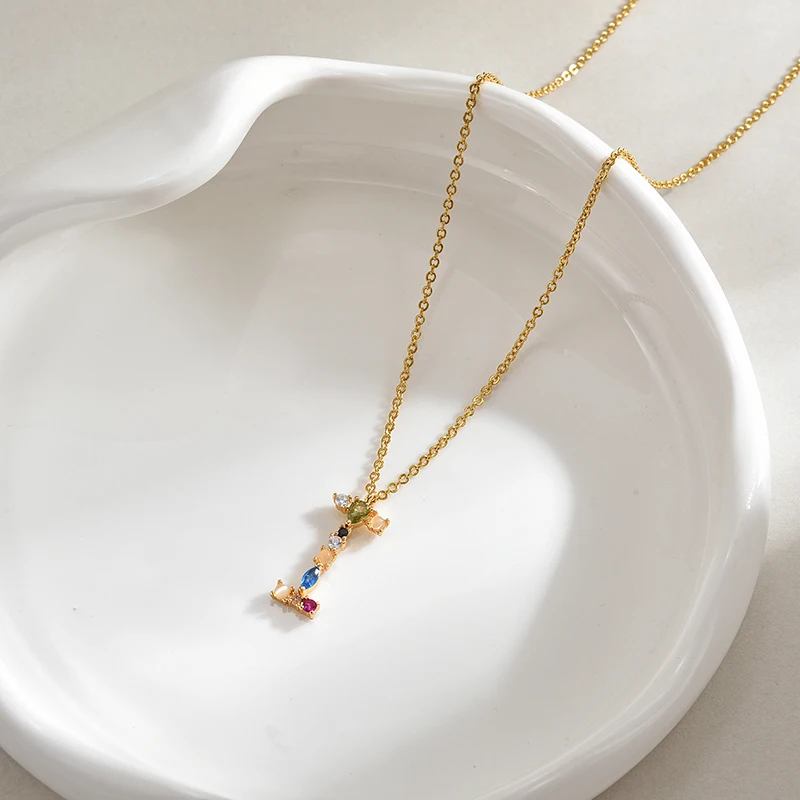 Women's 925 Silver Initial Necklace, Personalised Gift