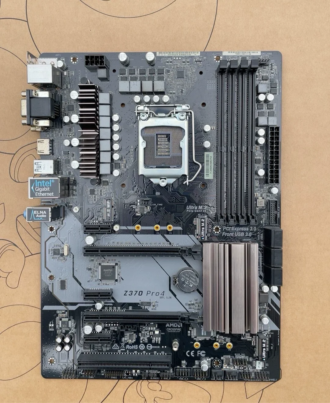 For ASROCK Z370 Pro4 Motherboard LGA 1151 DDR4 Mainboard 100% Tested OK Fully Work