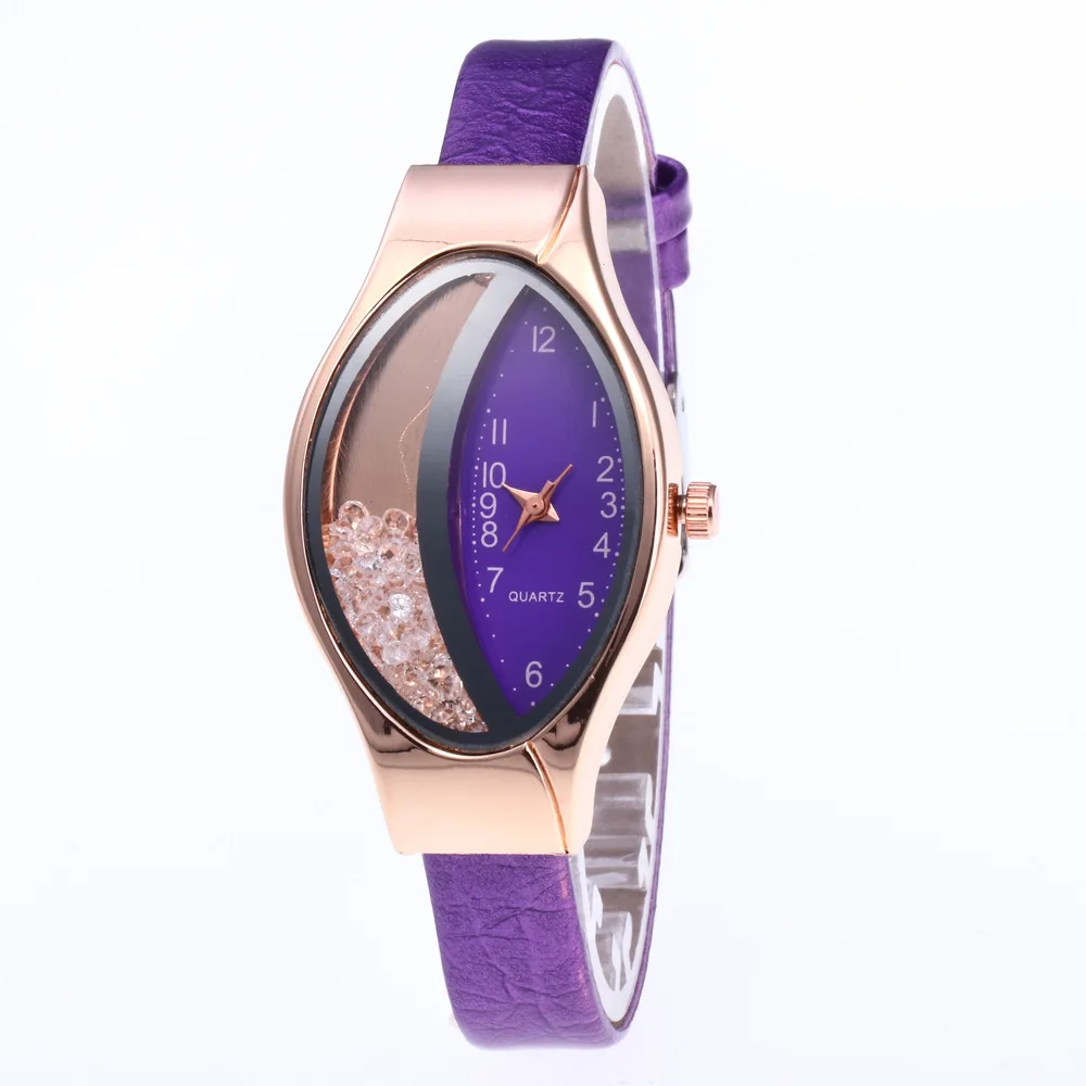 Reloj de pulsera de cuarzo para Mujer, cronógrafo de lujo con diamantes, estilo exquisito, a la moda