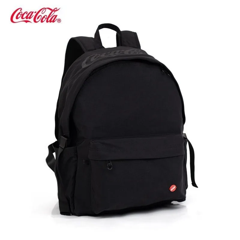 Red Cola Letter Pattern Backpack Large Capacity Lightweight Water Resistant Travel Rucksack Casual Commute Daypack for Men Women
