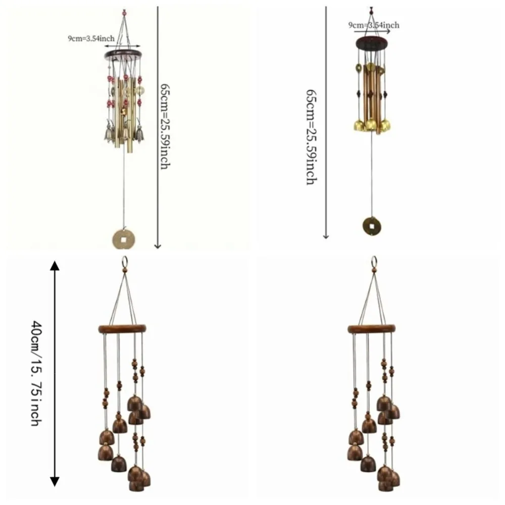 Metal Bell Metal Wind Chimes Garden Home Wealth and Prosperity Wind Chime Pendant Vintage Decoration Wind Chimes Home Outdoor