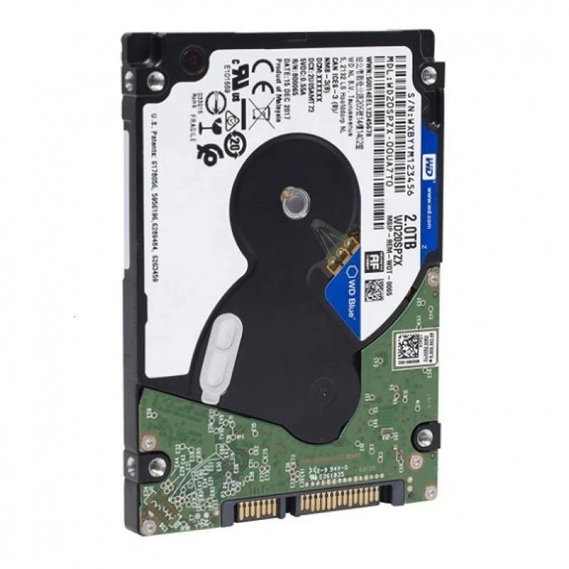 Western Digital WD 1TB 2TB 4TB 2.5 "7mm wewnętrzny dysk twardy napęd do laptopa Notebook Slim HDD SATA III 6.0 Gb/s