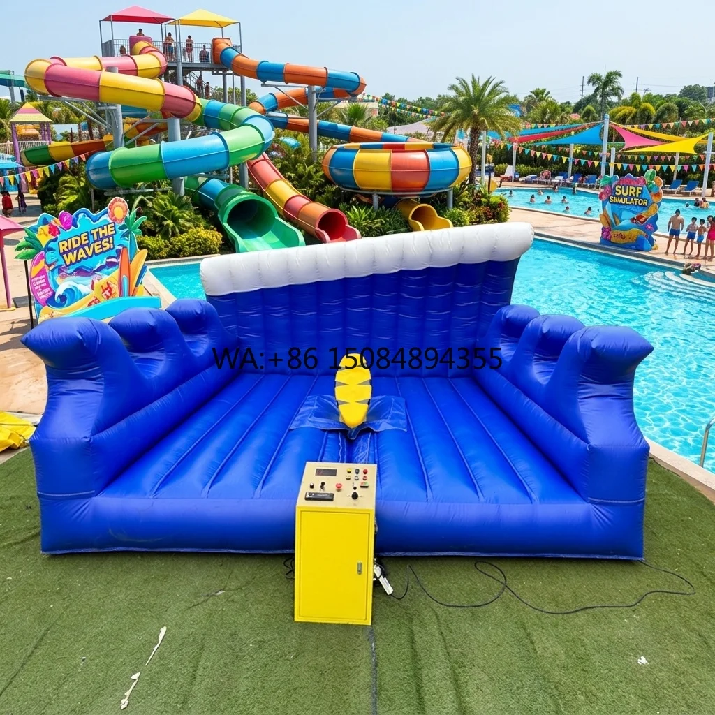 Factory Price Mechanical Surf Simulator Sport Inflatable Mechanical Surfboard Game