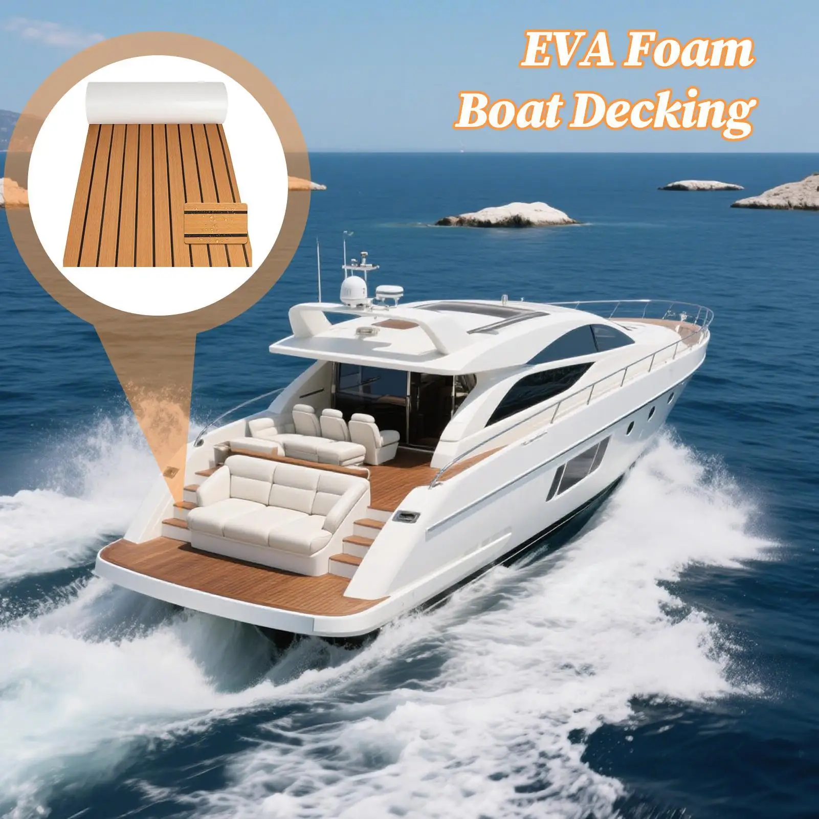 

Пенопластовый коврик для настила лодки, морской напольный коврик, водонепроницаемая пена для настила лодки для морского понтона, автофургона, скейтборда, кабины, яхты, прицепа