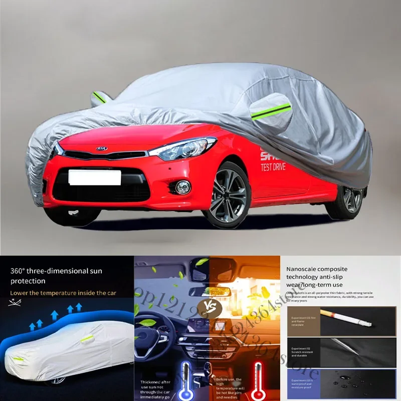 

For KIA SHUMA Auto Anti snow Anti dust Anti-uv Anti peeling paint And Anti Rainwater 210t car cover Car cover protection