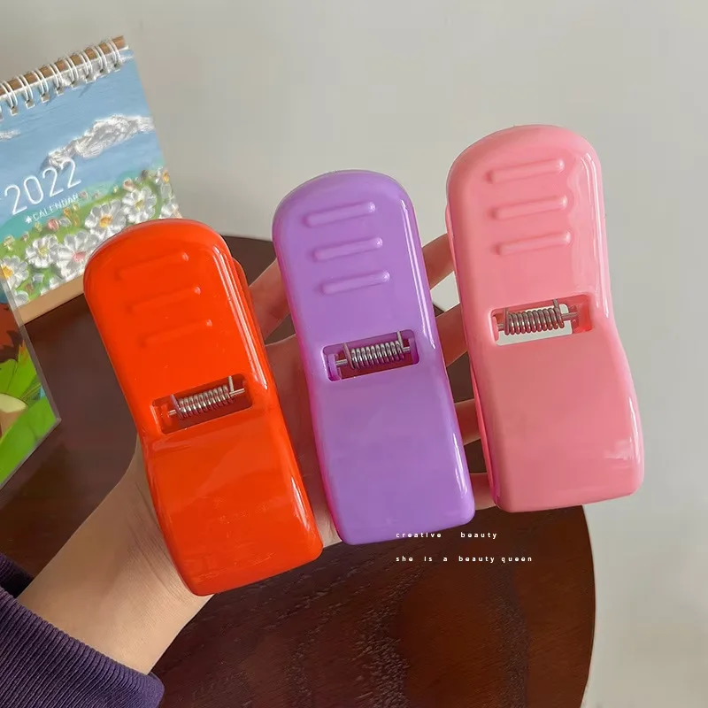 Grampo de cabelo de tubarão adulto criança rabo de cavalo vermelho hairpin moda coreano garra de cabelo acessórios presente colorido bonito arrietty