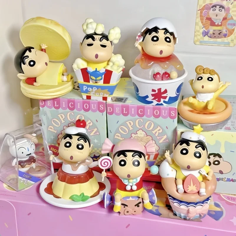 New Crayon Shin Chan Anime Figures Blind Box Heart Point Time Series Surprise Mystery Box Kawaii Anime Lucky Bag Gifts Toys