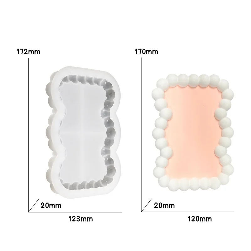 Stampo a goccia per sottobicchieri geometrici fai-da-te stampo in Silicone per sottobicchieri Anti-trabocco