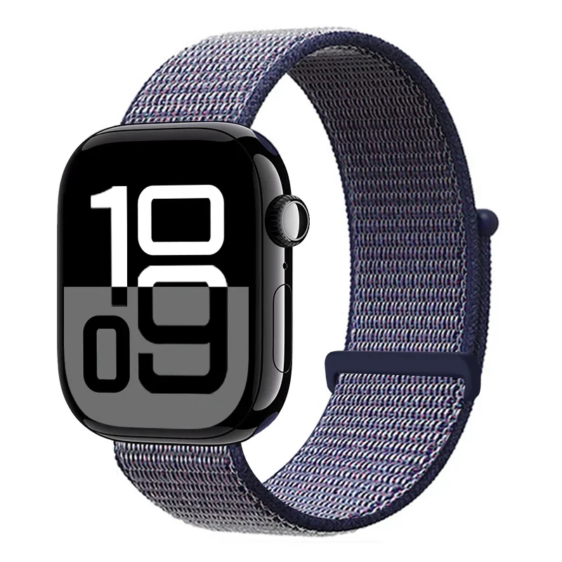 Nylonschlaufe für Apple Watch Band S11 42 mm 46 mm 40 mm 44 mm 45 mm 41 mm Smart-Gürtelarmband für IWatch 49 mm 11/10/9/8/7/6/SE/5/4 Armband